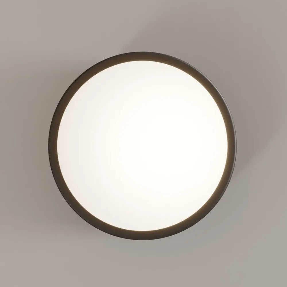 TEMAR LIGHTING Loftlamper|Loftlamper > Loftlampe Cleo, Ø 20 cm, IP20, sort, metal, E27