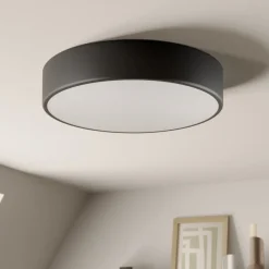 Gang|Loftlamper ^ TEMAR LIGHTING Loftlampe Cleo, Ø 40 cm, IP20, sort, metal, E27