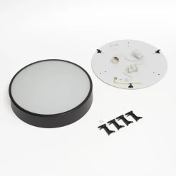 Gang|Loftlamper ^ TEMAR LIGHTING Loftlampe Cleo, Ø 40 cm, IP20, sort, metal, E27