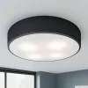 Gang|Loftlamper ^ TEMAR LIGHTING Loftlampe Cleo, Ø 50 cm, IP20, sort, metal, E27