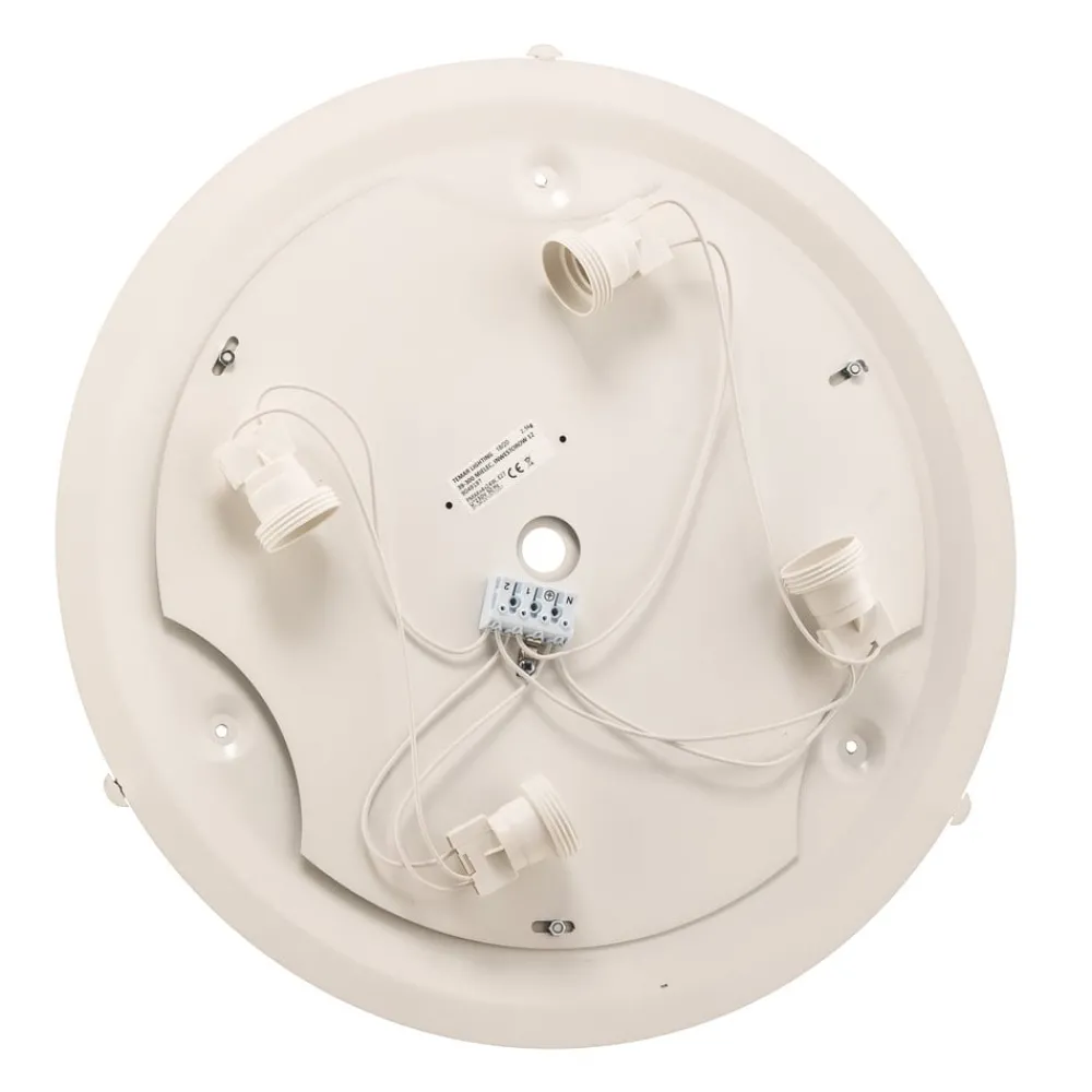 TEMAR LIGHTING Gang|Loftlamper > Loftlampe Cleo DR475, IP54, Ø 47,5 cm, egetræ, E27