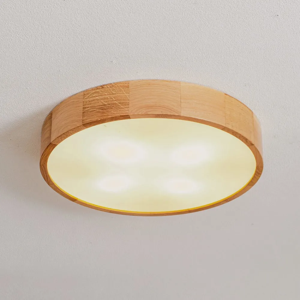 TEMAR LIGHTING Loftlamper|Loftlamper > Loftlampe Cleo DR475, IP20, sensor, Ø 48 cm, egetræ