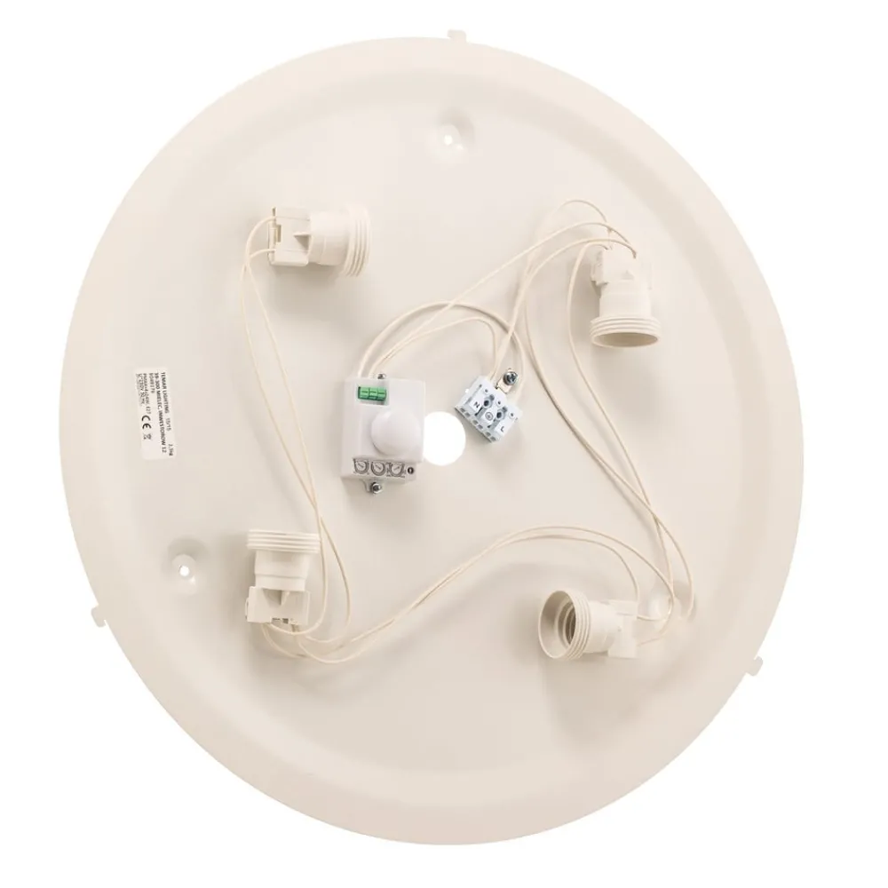 TEMAR LIGHTING Loftlamper|Loftlamper > Loftlampe Cleo DR475, IP20, sensor, Ø 48 cm, egetræ