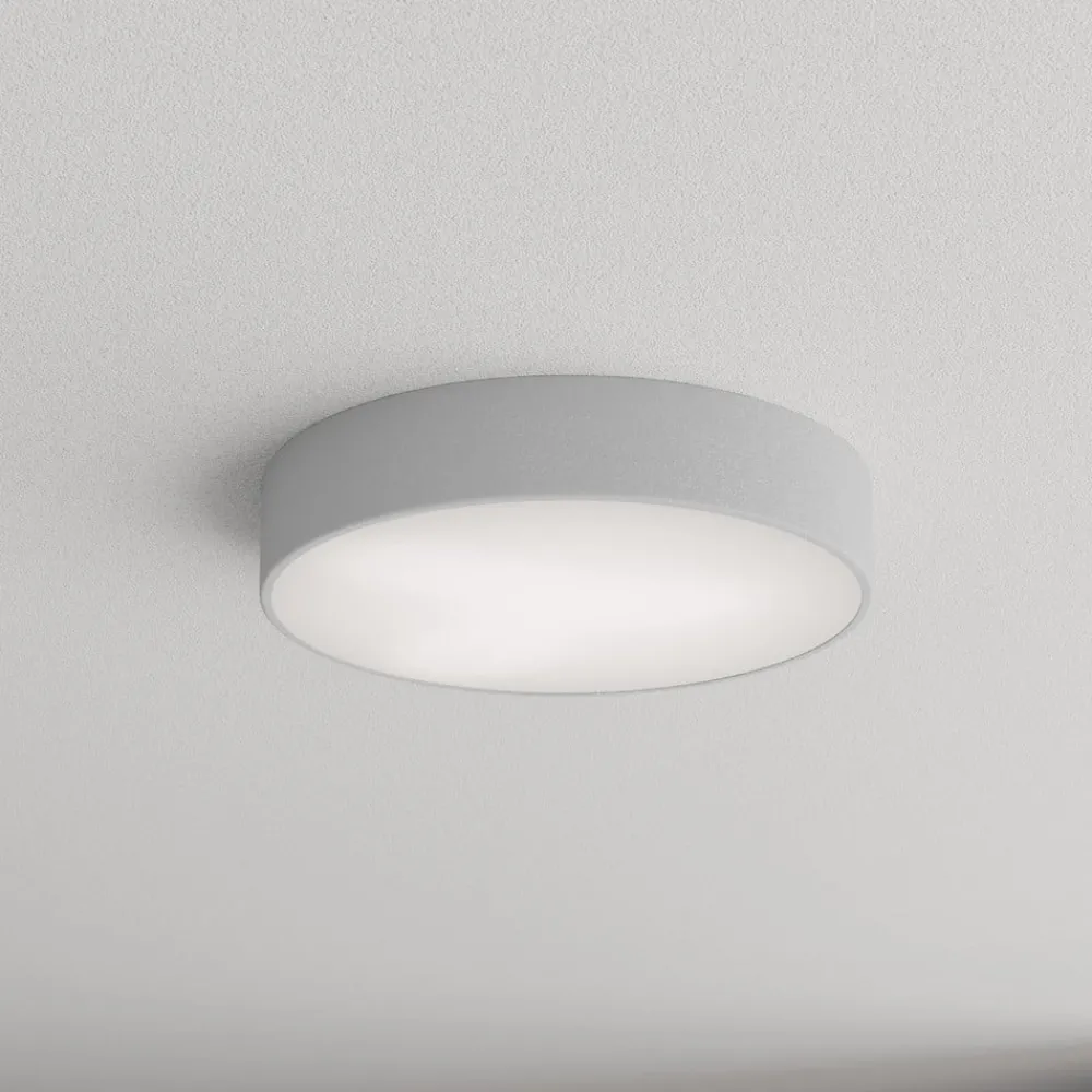 TEMAR LIGHTING Loftlamper > Loftlampe Cleo 400, grå, sensor, IP54, Ø 40 cm, metal