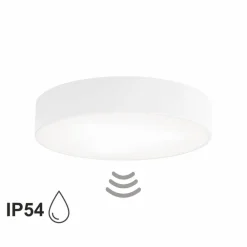 TEMAR LIGHTING Loftlamper > Loftlampe Cleo 400, hvid, sensor, IP54, Ø 40 cm, metal