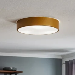 Loftlamper ^ TEMAR LIGHTING Loftlampe Cleo 400, IP54, Ø 40 cm guld
