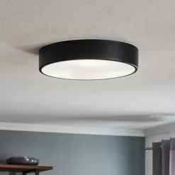 Loftlamper|Loftlamper ^ TEMAR LIGHTING Loftlampe Cleo 400, IP54, Ø 40 cm sort