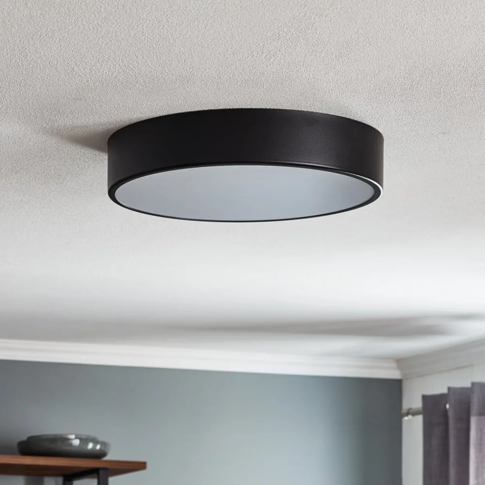 Loftlamper|Loftlamper ^ TEMAR LIGHTING Loftlampe Cleo 400, IP54, Ø 40 cm sort