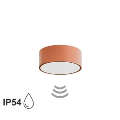 TEMAR LIGHTING Gang|Loftlamper > Loftlampe Cleo 200, kobber, sensor, IP54, Ø 20 cm, metal