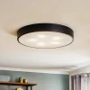 Loftlamper ^ TEMAR LIGHTING Loftlampe Cleo 600, sort, sensor, IP20, Ø 60 cm, metal