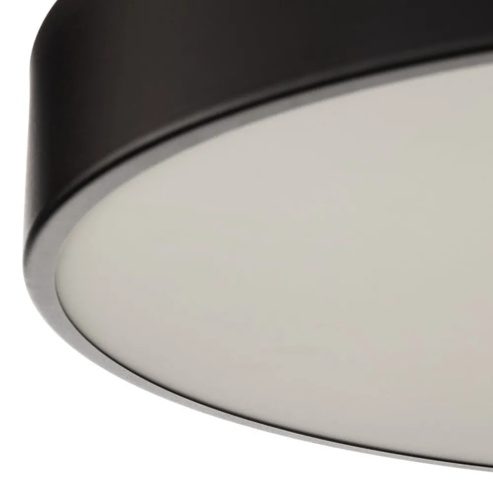 Loftlamper ^ TEMAR LIGHTING Loftlampe Cleo 600, sort, sensor, IP20, Ø 60 cm, metal