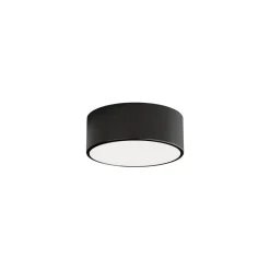 Loftlamper ^ TEMAR LIGHTING Loftlampe Cleo 200, sort, sensor, IP54, Ø 20 cm, metal