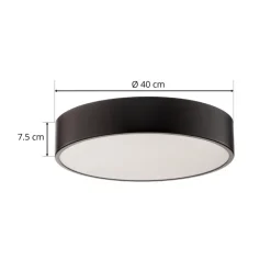 TEMAR LIGHTING Loftlamper|Loftlamper > Loftlampe Cleo 400, sort, sensor, IP20, Ø 40 cm, metal