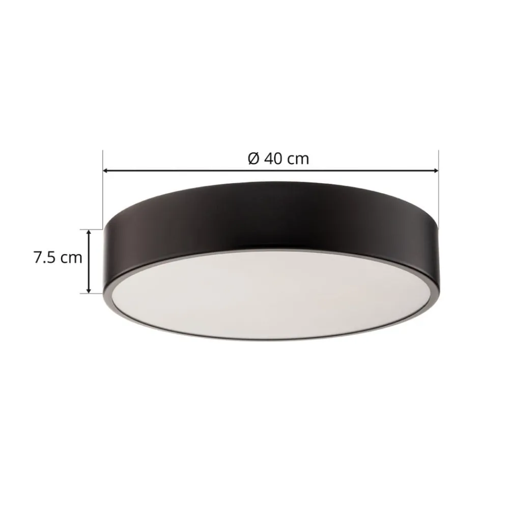 TEMAR LIGHTING Loftlamper|Loftlamper > Loftlampe Cleo 400, sort, sensor, IP20, Ø 40 cm, metal