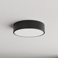 TEMAR LIGHTING Gang|Loftlamper > Loftlampe Cleo 300, sort, sensor, IP54, Ø 30 cm, metal