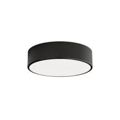TEMAR LIGHTING Gang|Loftlamper > Loftlampe Cleo 300, sort, sensor, IP54, Ø 30 cm, metal