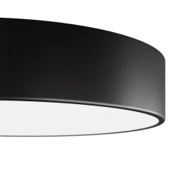 TEMAR LIGHTING Gang|Loftlamper > Loftlampe Cleo 300, sort, sensor, IP54, Ø 30 cm, metal