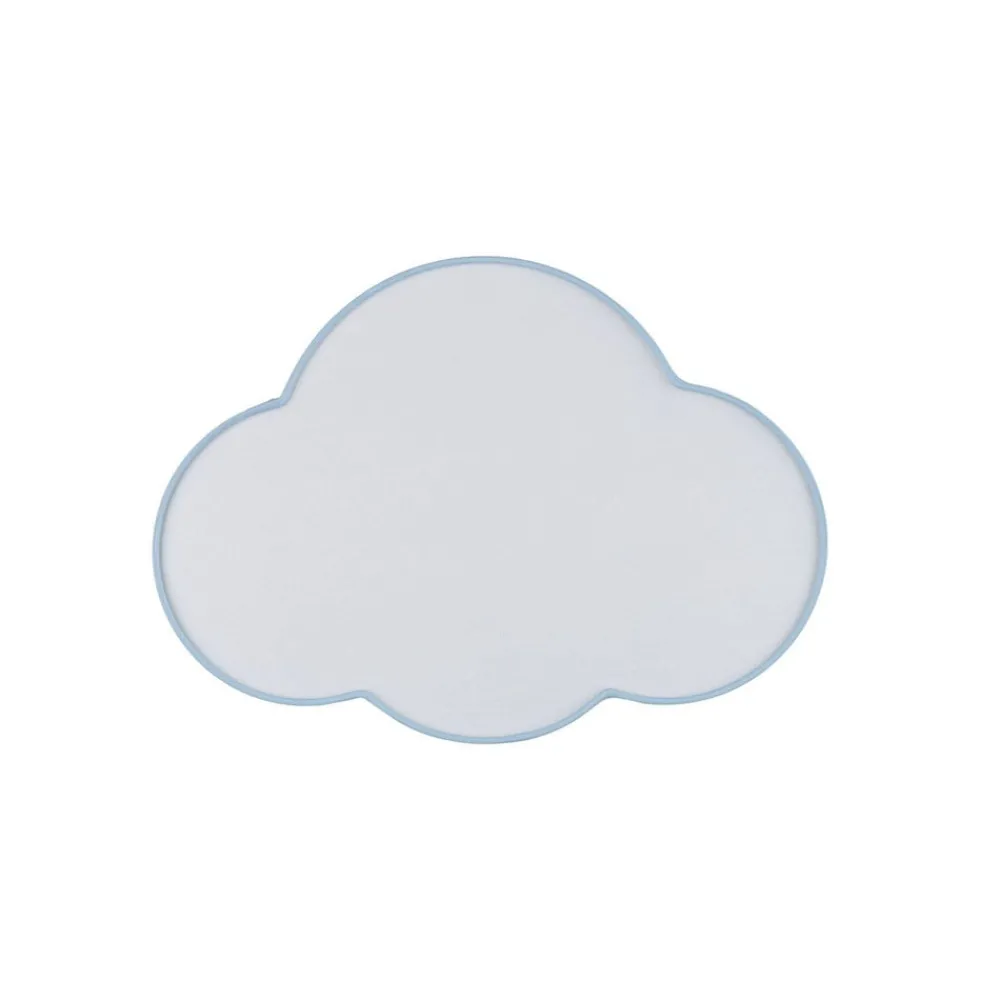 Loftlamper ^ TK Lighting Loftlampe Cloud, blå, 43 cm lang, tekstil, sky, E27
