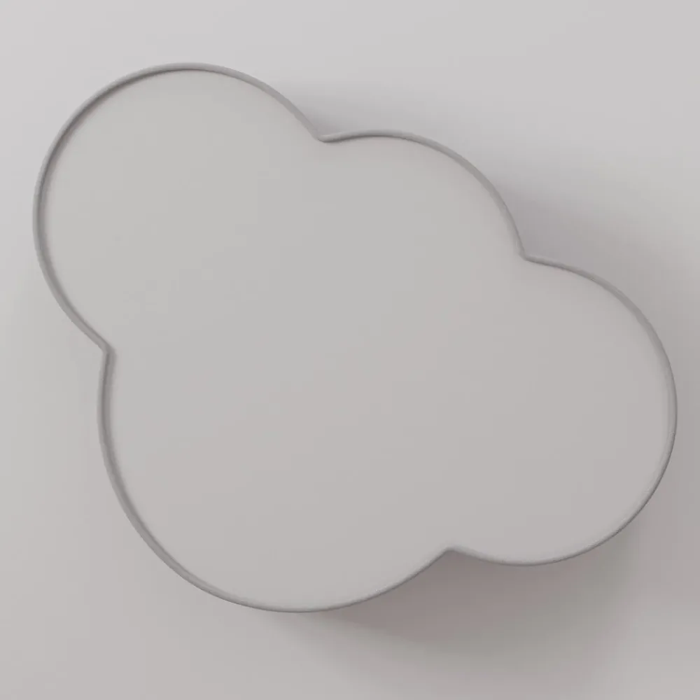 TK Lighting Loftlamper > Loftlampe Cloud i tekstil, længde 62 cm, grå