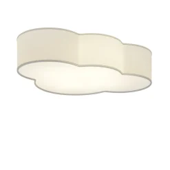 TK Lighting Loftlamper > Loftlampe Cloud i tekstil, længde 62 cm, grå