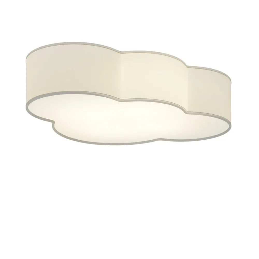 TK Lighting Loftlamper > Loftlampe Cloud i tekstil, længde 62 cm, grå