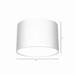 Loftlamper|Loftlamper ^ Eko-Light Loftlampe Cloudy 1 lyskilde hvid