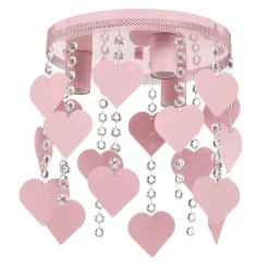 Eko-Light Loftlamper > Loftlampe Corazon i pink med hjerter