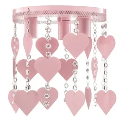 Eko-Light Loftlamper > Loftlampe Corazon i pink med hjerter