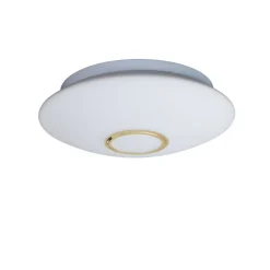 Argon Loftlamper|Loftlamper > Loftlampe Cyril i glas, hvid-messing