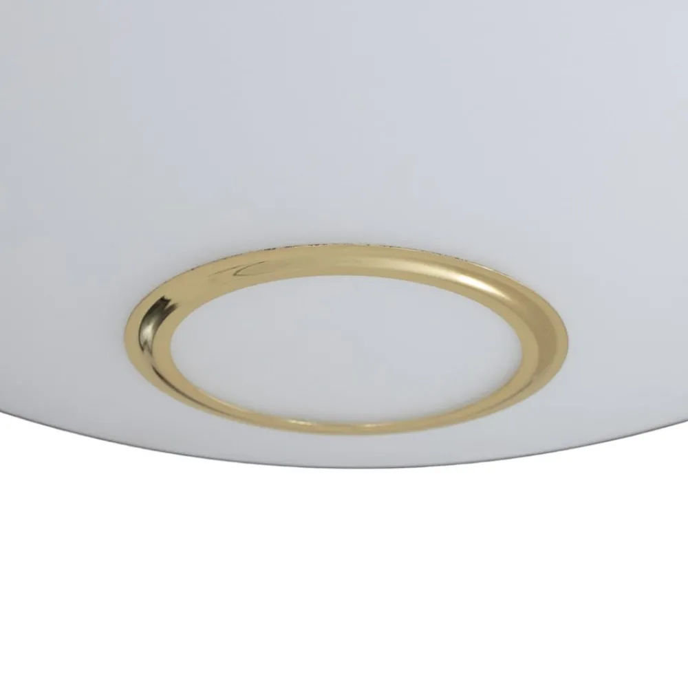 Argon Loftlamper|Loftlamper > Loftlampe Cyril i glas, hvid-messing