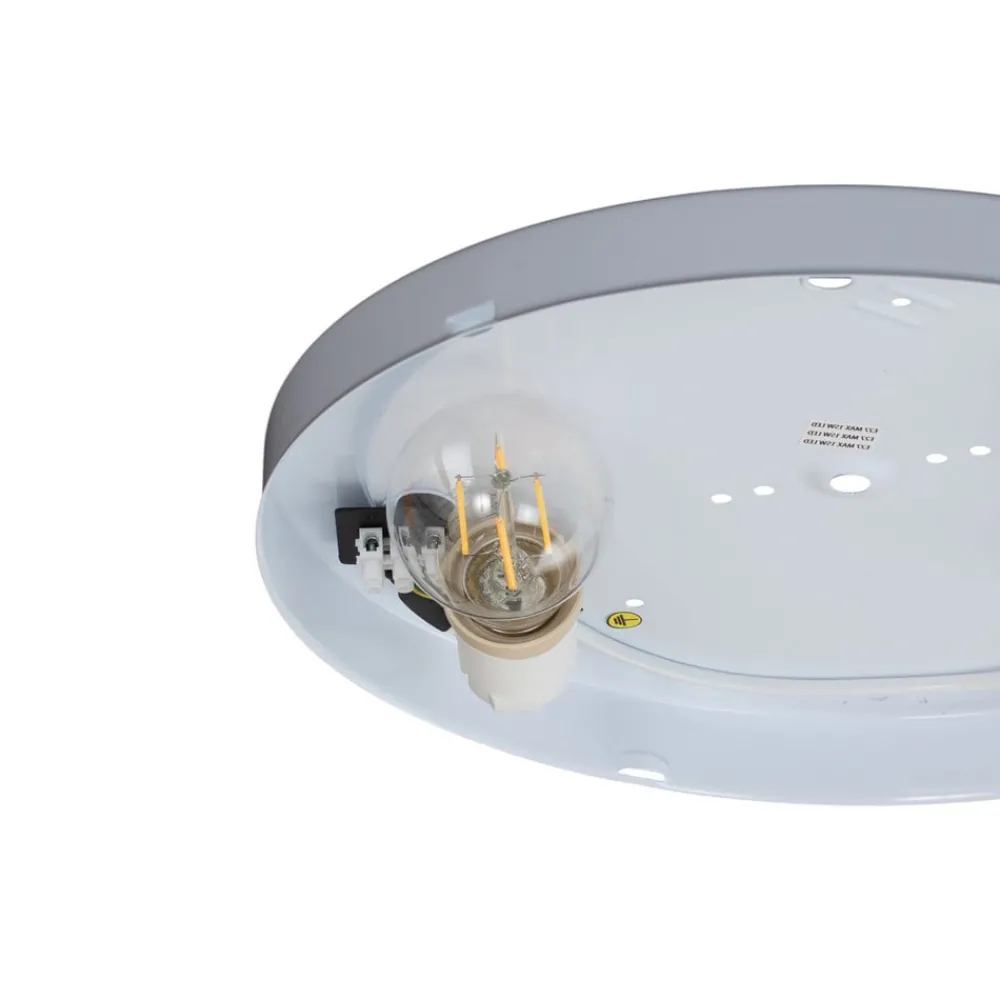 Argon Loftlamper|Loftlamper > Loftlampe Cyril i glas, hvid-messing