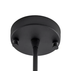 Opviq Loftlamper|Loftlamper > Loftlampe Damar, sort, glas, 2 lyskilder, længde 44 cm