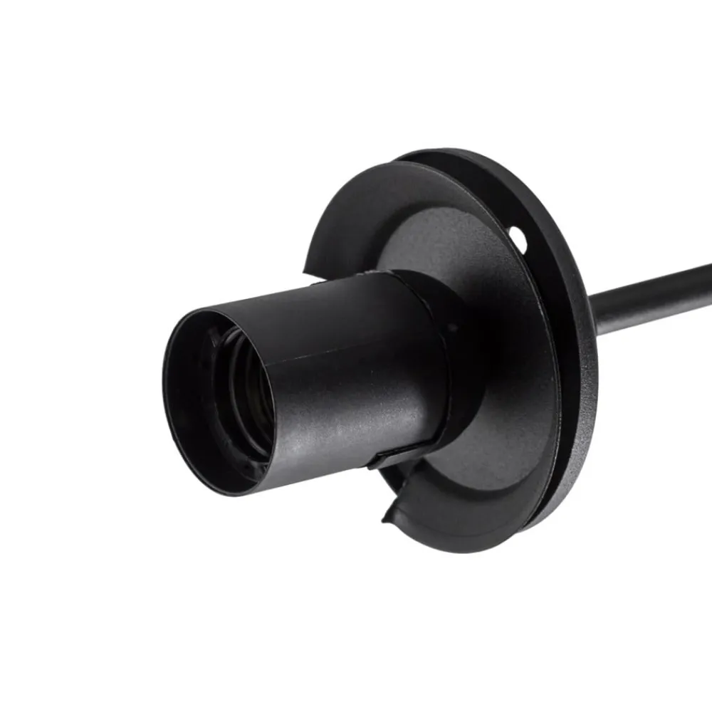 Opviq Loftlamper|Loftlamper > Loftlampe Damar, sort, glas, 2 lyskilder, længde 44 cm