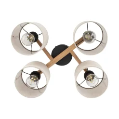TK Lighting Loftlamper > Loftlampe Deva, 4 lyskilder, tekstil