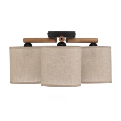 Loftlamper|Loftlamper ^ TK Lighting Loftlampe Deva, tekstil, 3 lyskilder