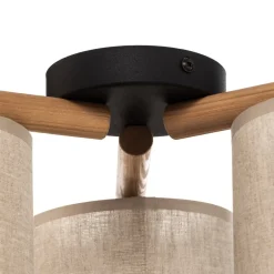 Loftlamper|Loftlamper ^ TK Lighting Loftlampe Deva, tekstil, 3 lyskilder