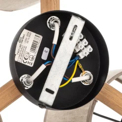 Loftlamper|Loftlamper ^ TK Lighting Loftlampe Deva, tekstil, 3 lyskilder