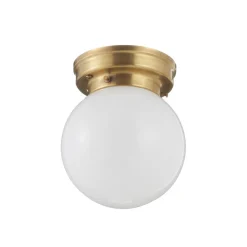 Berliner Messinglampen Loftlamper|Loftlamper > Loftlampe D99-115 op B med opalfarvet glasskærm