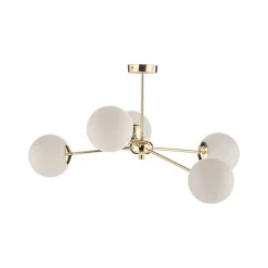 Euluna Loftlamper|Loftlamper > Loftlampe Dori, 5 lyskilder, guld