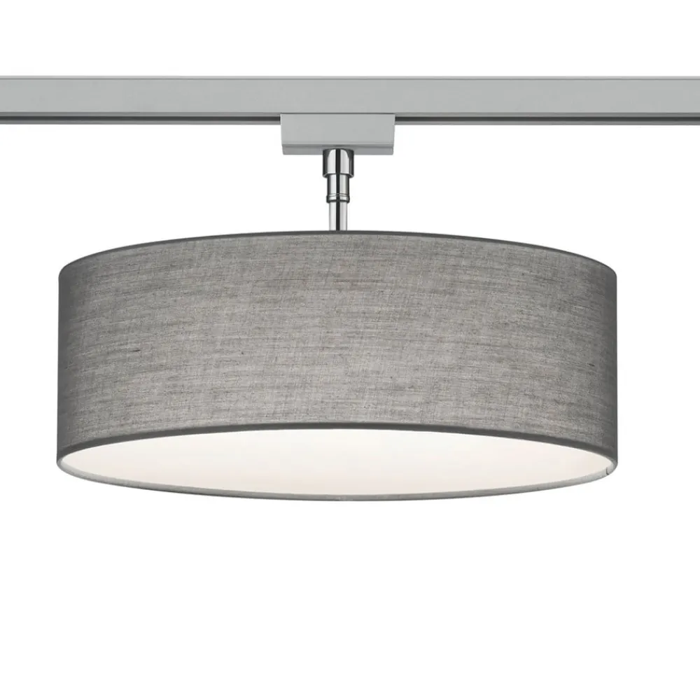 Trio Lighting Skinnesystem > loftlampe DUOline 763902 2xE27, grå