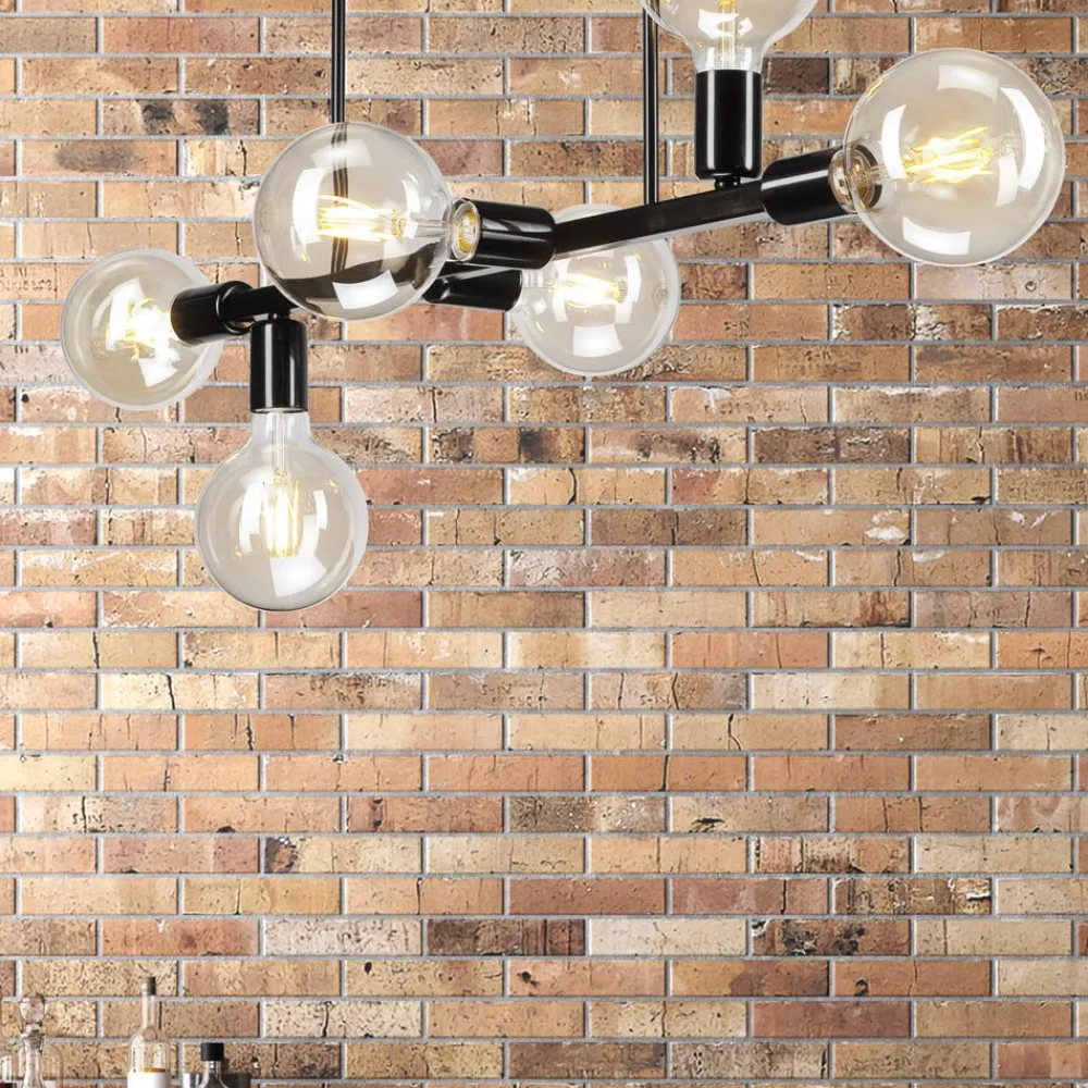 Lamkur Loftlamper > Loftlampe Eliza, 6 lyskilder, sort