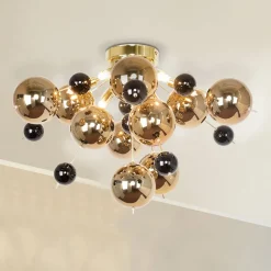 Näve Loftlamper|Loftlamper > Loftlampe Explosion med guldkugler