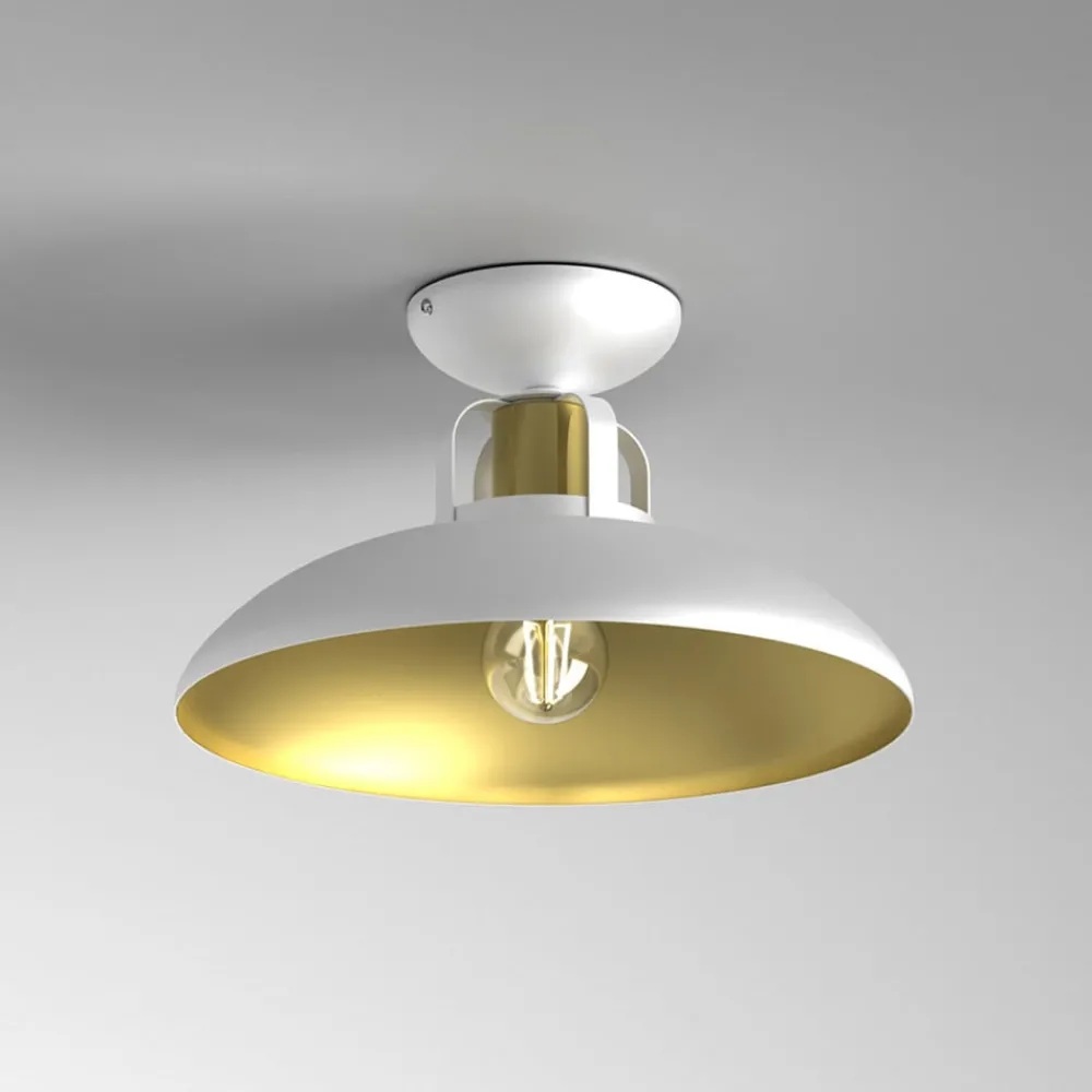 Loftlamper ^ Eko-Light Loftlampe Felix, hvid/guld