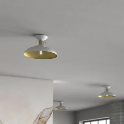Loftlamper ^ Eko-Light Loftlampe Felix, hvid/guld