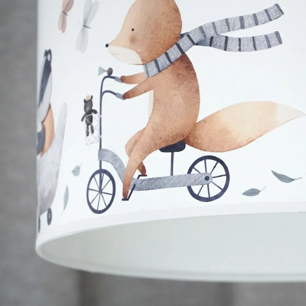 Duolla Loftlamper|Loftlamper > Loftlampe Ferdi Kids, tekstil, hvid, farvet
