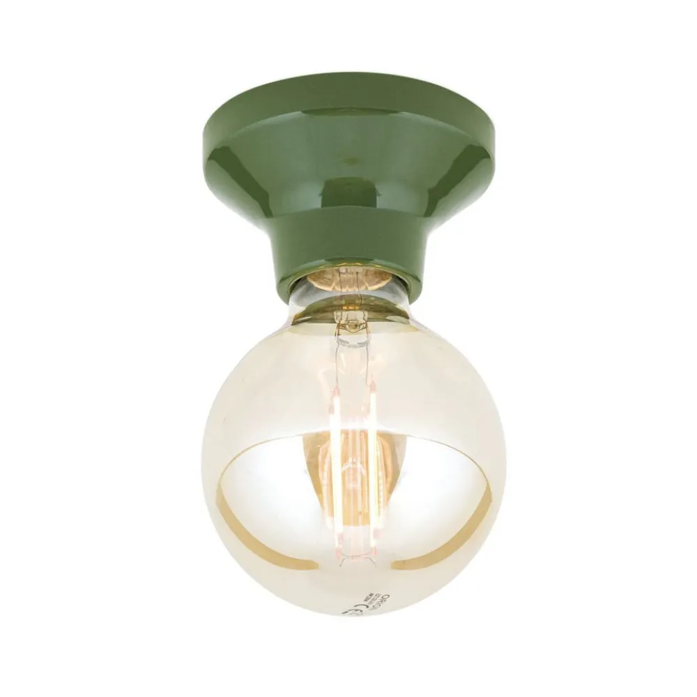 ORION Loftlamper|Loftlamper > Loftlampe Frost, grøn, keramik, E27