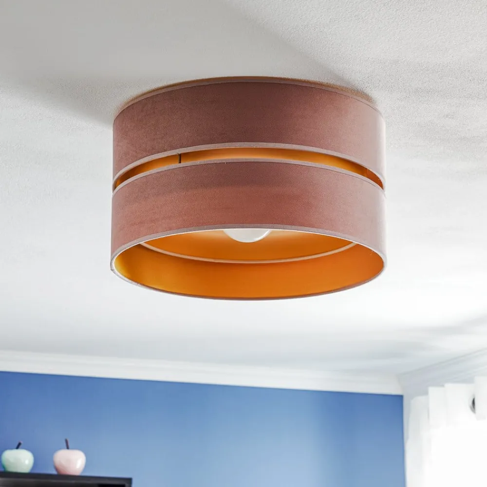 Duolla Loftlamper > Loftlampe Golden Duo Ø 40 cm lyserød/guld
