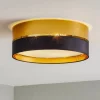 TK Lighting Loftlamper > Loftlampe Hilton, sort/guld, Ø 45 cm