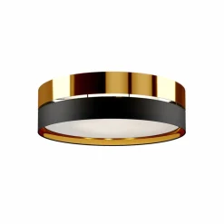 TK Lighting Gang|Loftlamper > Loftlampe Hilton, sort/guld, Ø 60 cm