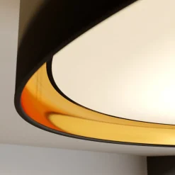TK Lighting Gang|Loftlamper > Loftlampe Hilton, sort/guld, Ø 60 cm